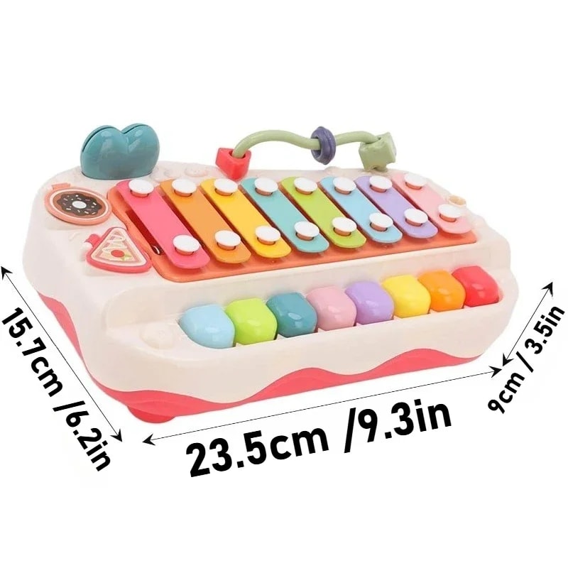 Educational Baby Piano Xylophone, Key Keyboard Piano Sensory Toys for Toddlers