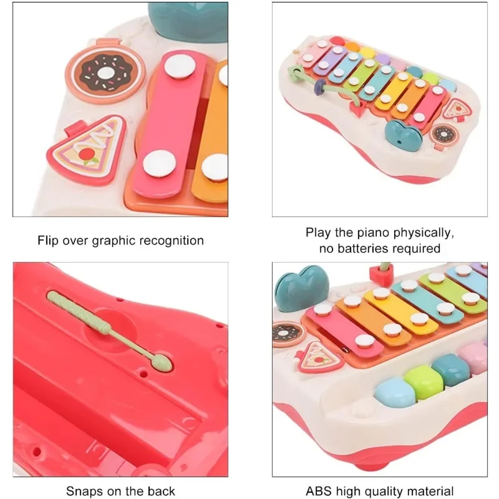 Educational Baby Piano Xylophone, Key Keyboard Piano Sensory Toys for Toddlers