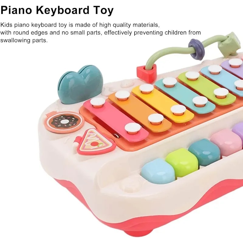 Educational Baby Piano Xylophone, Key Keyboard Piano Sensory Toys for Toddlers