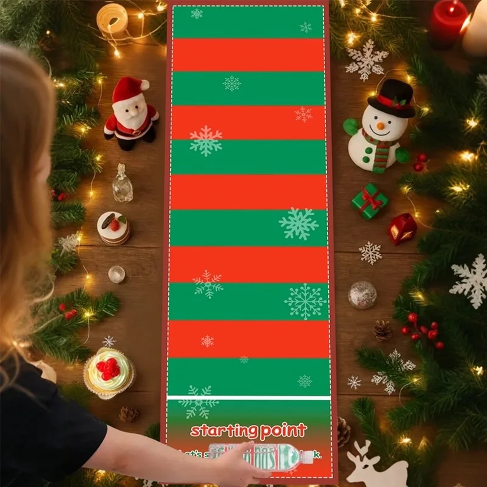 Xmas Bottle Drinking Game Christmas Scroll Scoring Game Sports Activities For Indoor And Outdoor Fu 2