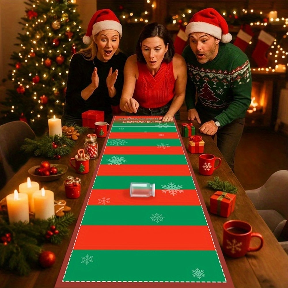 Xmas Bottle Drinking Game Christmas Scroll Scoring Game Sports Activities For Indoor And Outdoor Fu 3