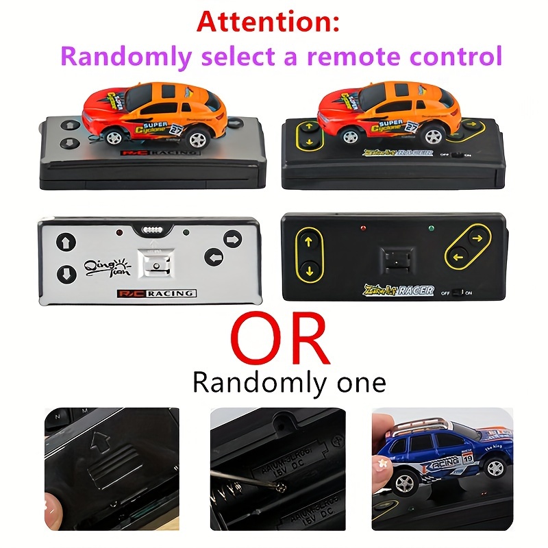 Coke Can Speed Mini Electric RC Car, Micro Racing Car with LED Lights, Remote Control Car Toys for Boys and Girls