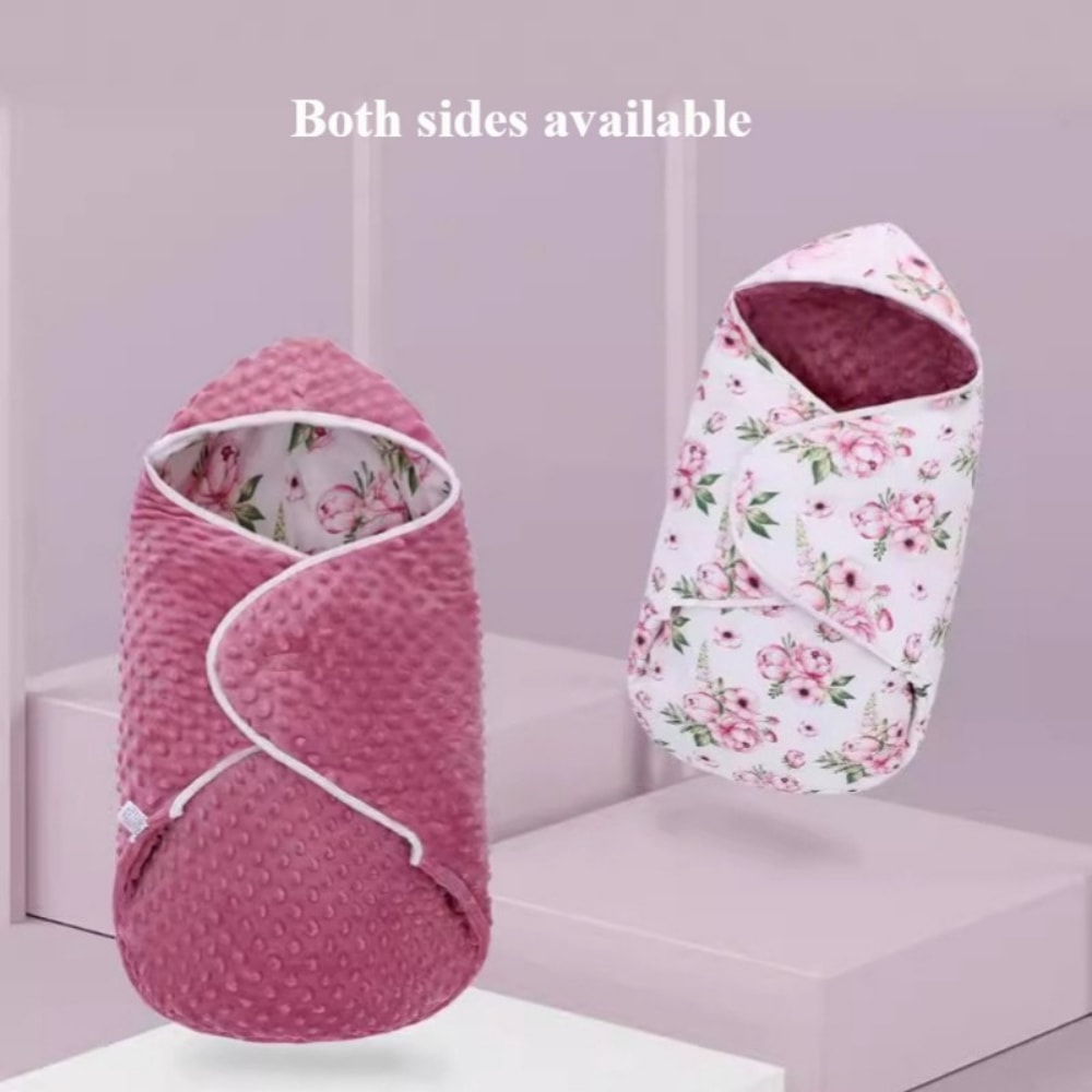 Super Soft & Warm Thick Winter Baby Swaddle Blanket for Baby Stroller, Car Seat, Double Sided Baby Swaddle for Newborn