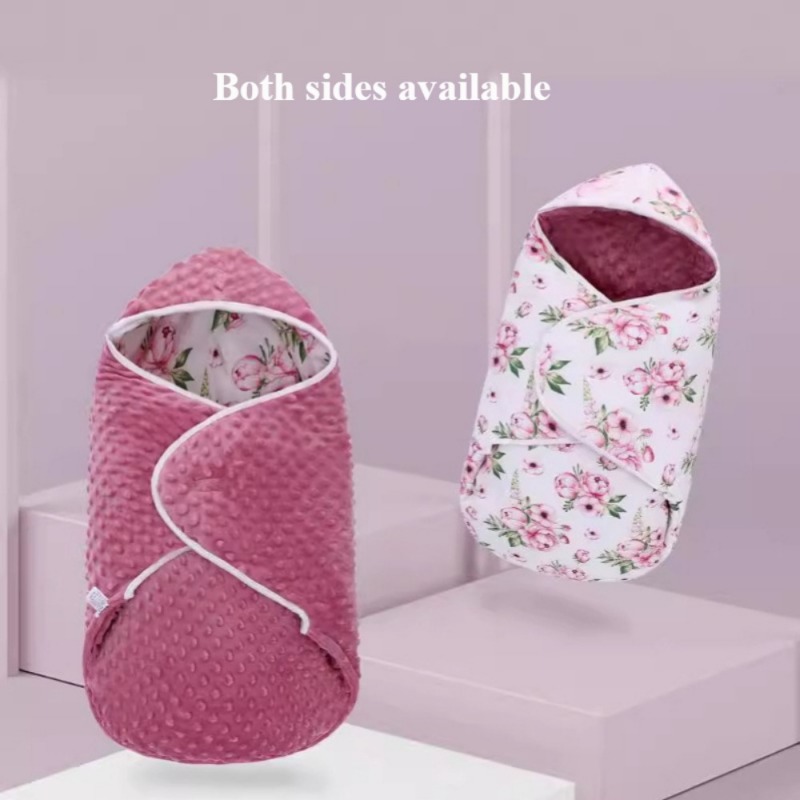 Super Soft & Warm Thick Winter Baby Swaddle Blanket for Baby Stroller, Car Seat, Double Sided Baby Swaddle for Newborn