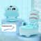 Cute Animal Toddler Toilet Training Potty Chair, Built-in Splash Guard, Slip-Resistant Base, Removable Bowl for Toddlers