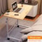 Oversized Bedside Desk with Universal Wheels, Adjustable Height Portable Laptop Desk for Dormitory Study
