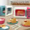 Pretend Play Kitchen for Boys & Girls, Kids Cooking and Baking Playset, Rice Cooker, Microwave, Gas Refrigerator