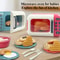 Pretend Play Kitchen for Boys & Girls, Kids Cooking and Baking Playset, Rice Cooker, Microwave, Gas Refrigerator
