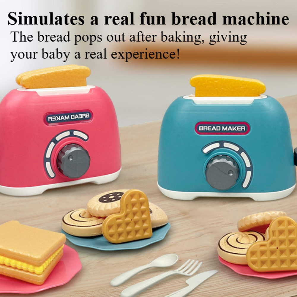 Pretend Play Kitchen for Boys & Girls, Kids Cooking and Baking Playset, Rice Cooker, Microwave, Gas Refrigerator