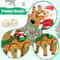Electric Santa Claus Baby Toy with Elf, Light Up Music Tummy Time Crawling Toy, Christmas Gift for Kids