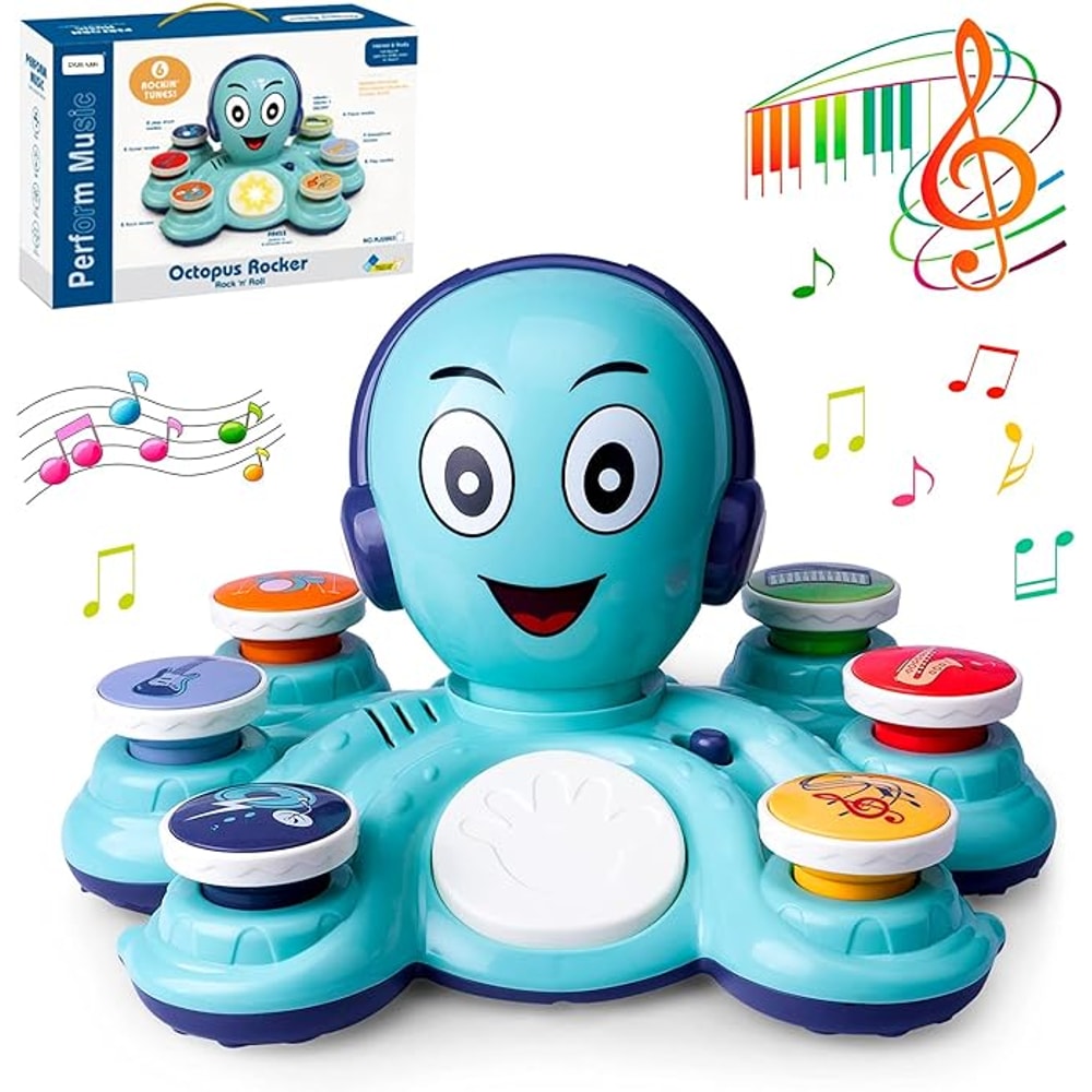 Learning Toys for Toddlers, Musical Baby Toys, Octopus Educational Toy for Preschoolers