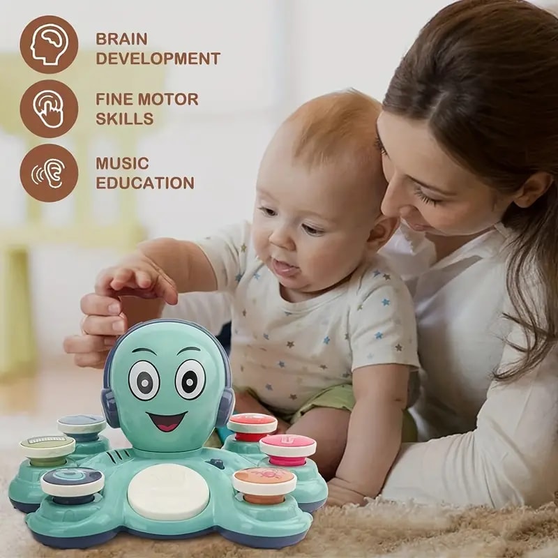 Learning Toys for Toddlers, Musical Baby Toys, Octopus Educational Toy for Preschoolers