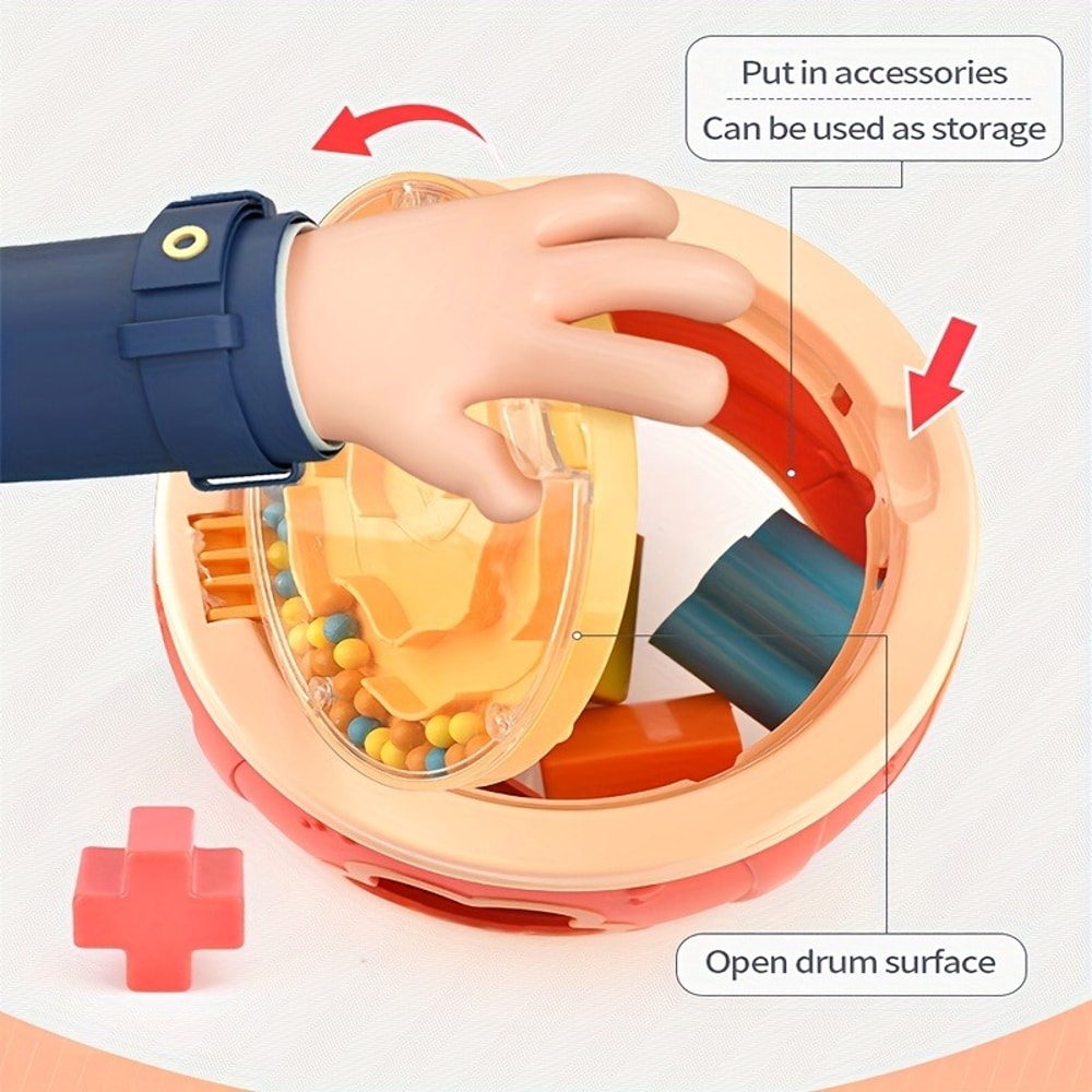 Musical Instrument Toy For Toddlers Baby Drum Rolling Drum Colorful Educational Gift