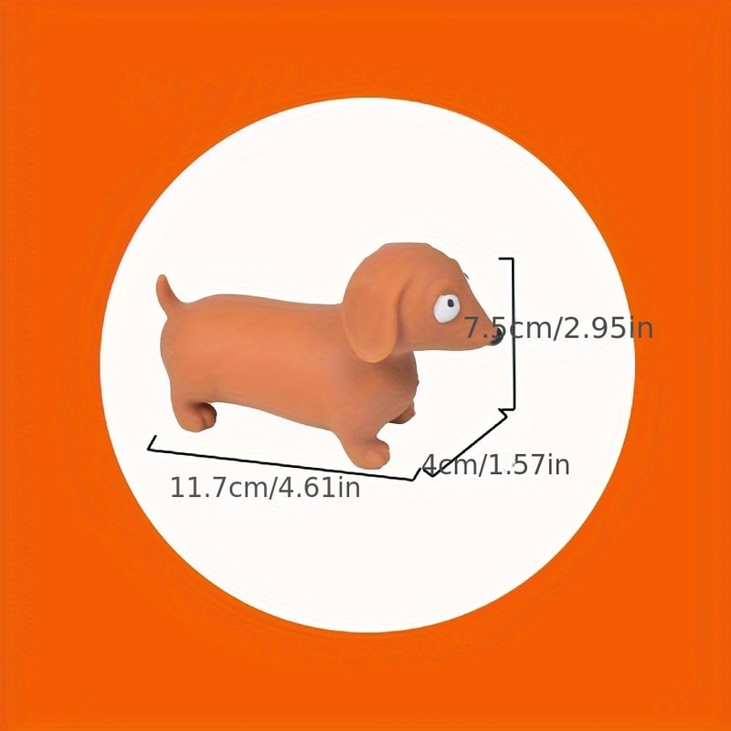 Dachshund Stress Reliever Fidget Toy Stretchable Squeezy Toy For Anxiety Party Favor Goody Bags For 1