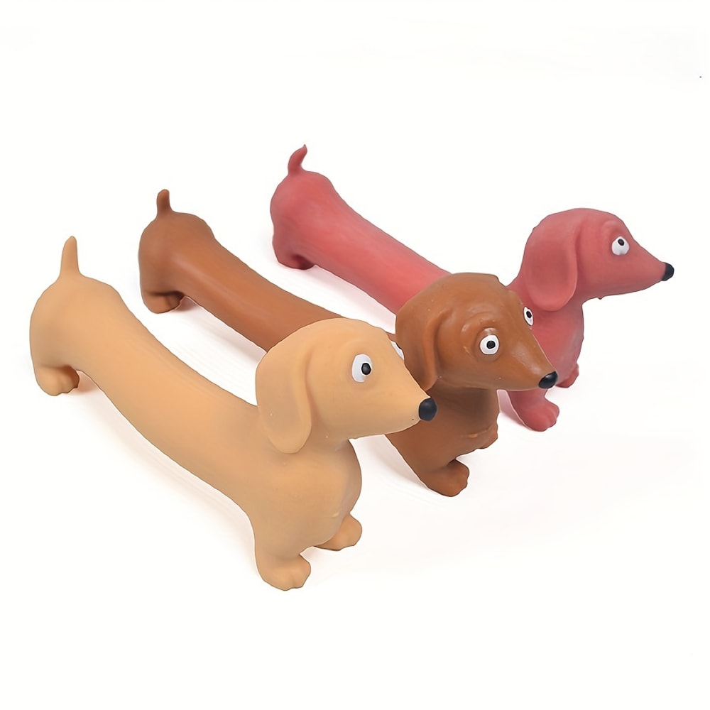 Dachshund Stress Reliever Fidget Toy Stretchable Squeezy Toy For Anxiety Party Favor Goody Bags For 4