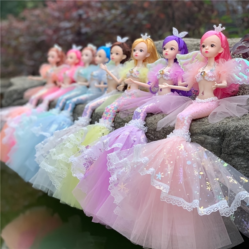 Enchanting Princess Mermaid Doll Ideal For Pretend Play Dress Up Toy 0