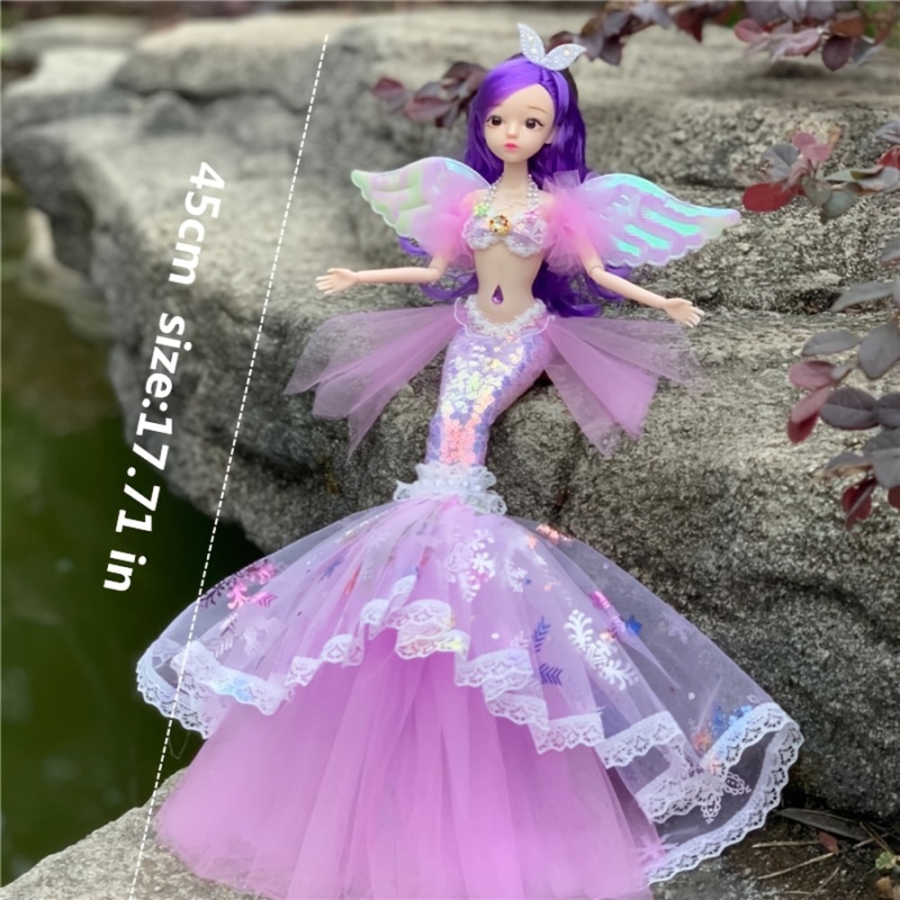 Enchanting Princess Mermaid Doll Ideal For Pretend Play Dress Up Toy 1