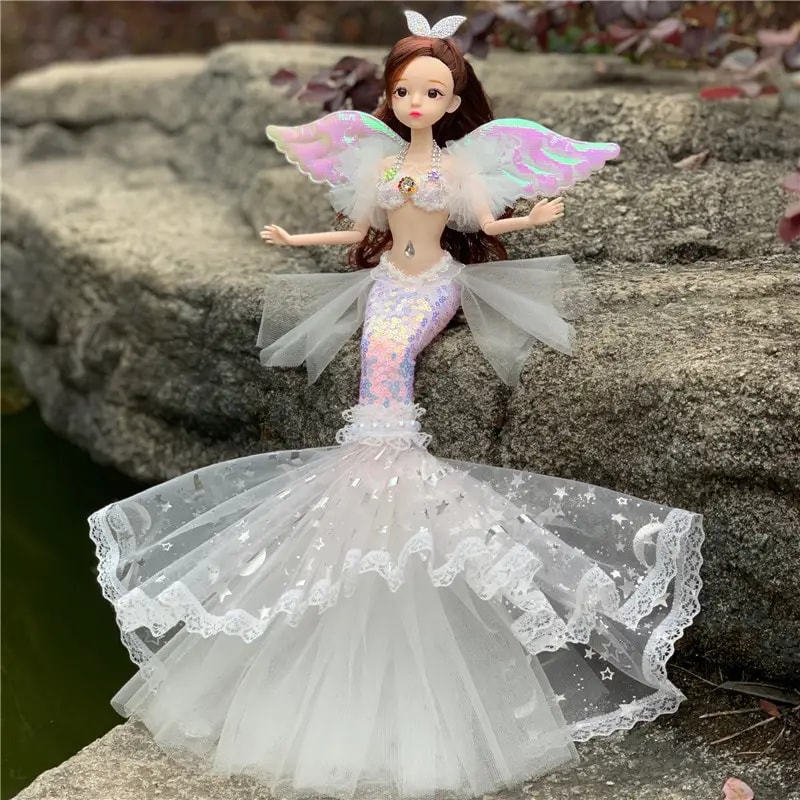 Enchanting Princess Mermaid Doll Ideal For Pretend Play Dress Up Toy 8