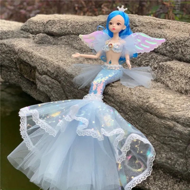 Enchanting Princess Mermaid Doll Ideal For Pretend Play Dress Up Toy 10