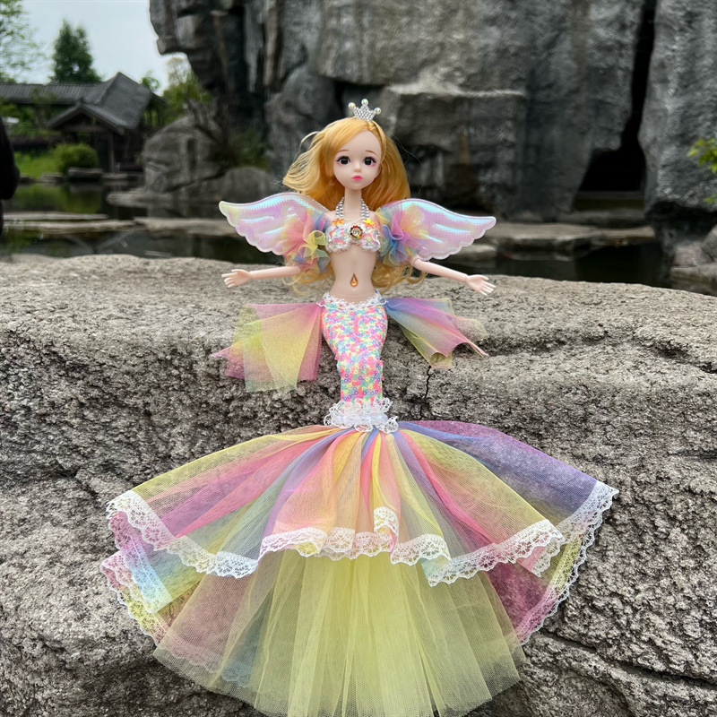 Enchanting Princess Mermaid Doll Ideal For Pretend Play Dress Up Toy 11