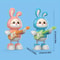 Walking Singing Bunny, Musical Dancing Rabbit Toy with Guitar, Moving Toys for Baby with Music & Lights, Easter Gift