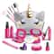 Toddler Makeup Kit, Girl Pretend Makeup for Little Girls with Unicorn Purse Bag