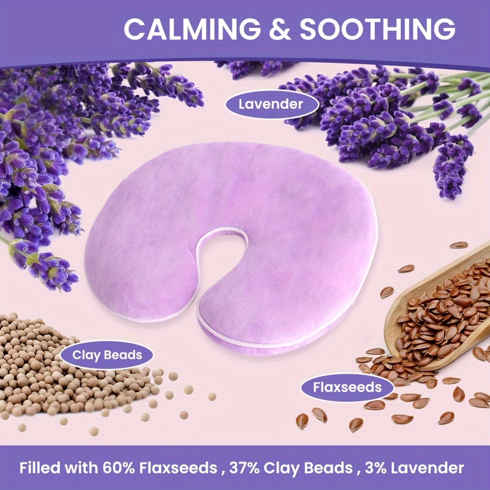 Microwave Heating Pad for Face, Cold Face Eye Mask for Stress & Migraine Relief