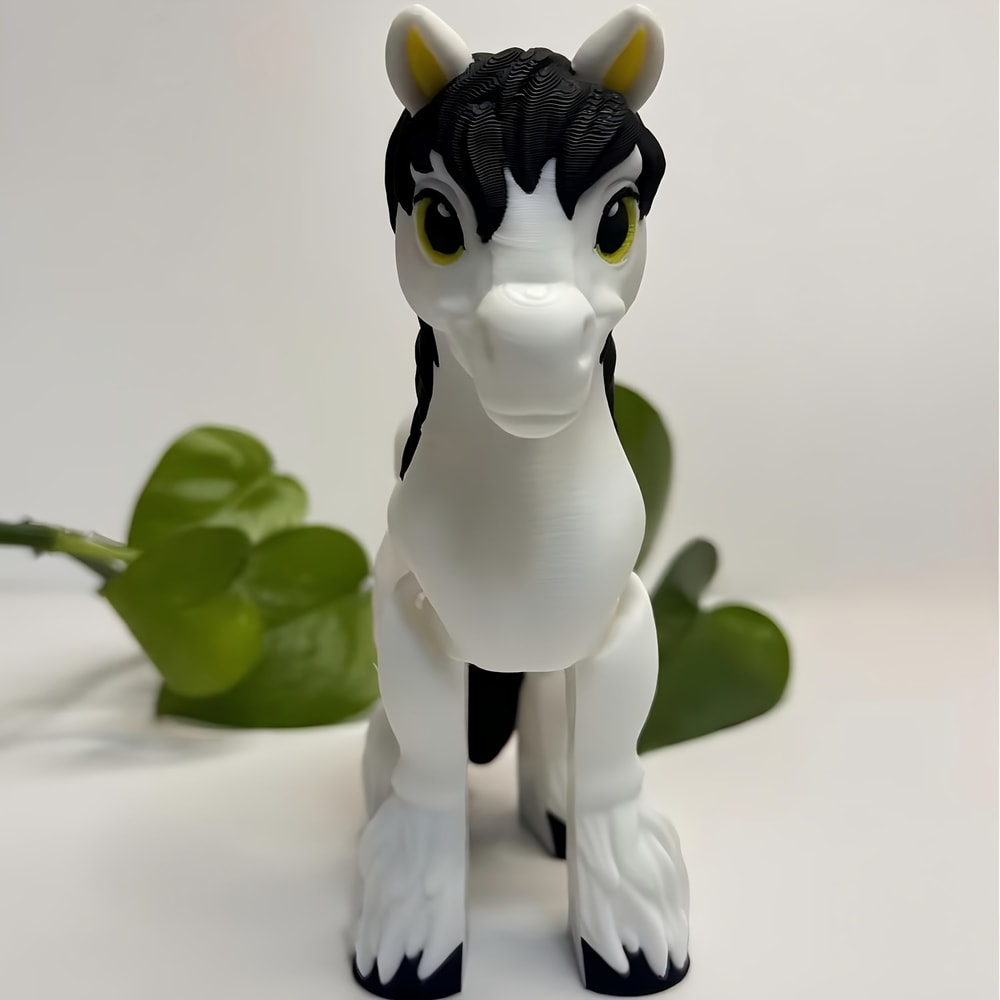 Flexible Printed Horse Pony Model Movable Joints Animal Toy Statue For Stress Relief And Fidgeting 2