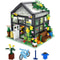 City Street Greenhouse Building Block, Flower House Building Set with LED Lights, Toy Garden Decor for Adults