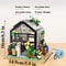 City Street Greenhouse Building Block, Flower House Building Set with LED Lights, Toy Garden Decor for Adults