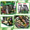 City Street Greenhouse Building Block, Flower House Building Set with LED Lights, Toy Garden Decor for Adults