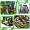 City Street Greenhouse Building Block, Flower House Building Set with LED Lights, Toy Garden Decor for Adults