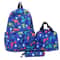 Fashion Print Dinosaur Backpack Set Large Capacity P Kids Teens Casual Bag 4