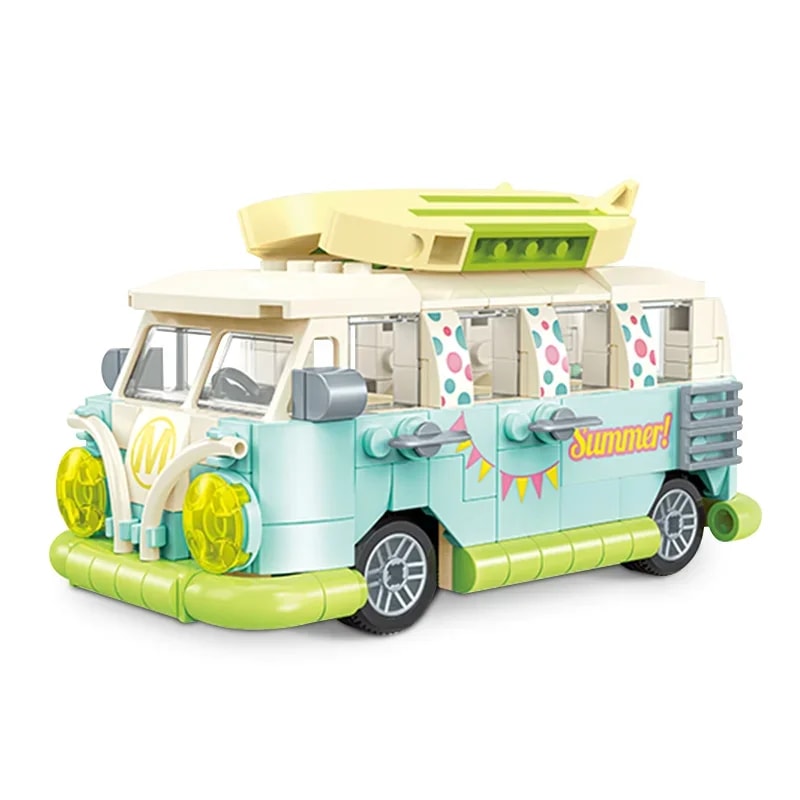 Holiday RV City Camper Van Building Set Camping Vehicles Toy Creative Adventure Birthday Gift For B 5