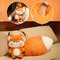 Soft Fox Plush Toy Doll with Big Tail, Stuffed Animal for Kids, Boys, Girls, Adults, Birthday Gift Plush Pillow