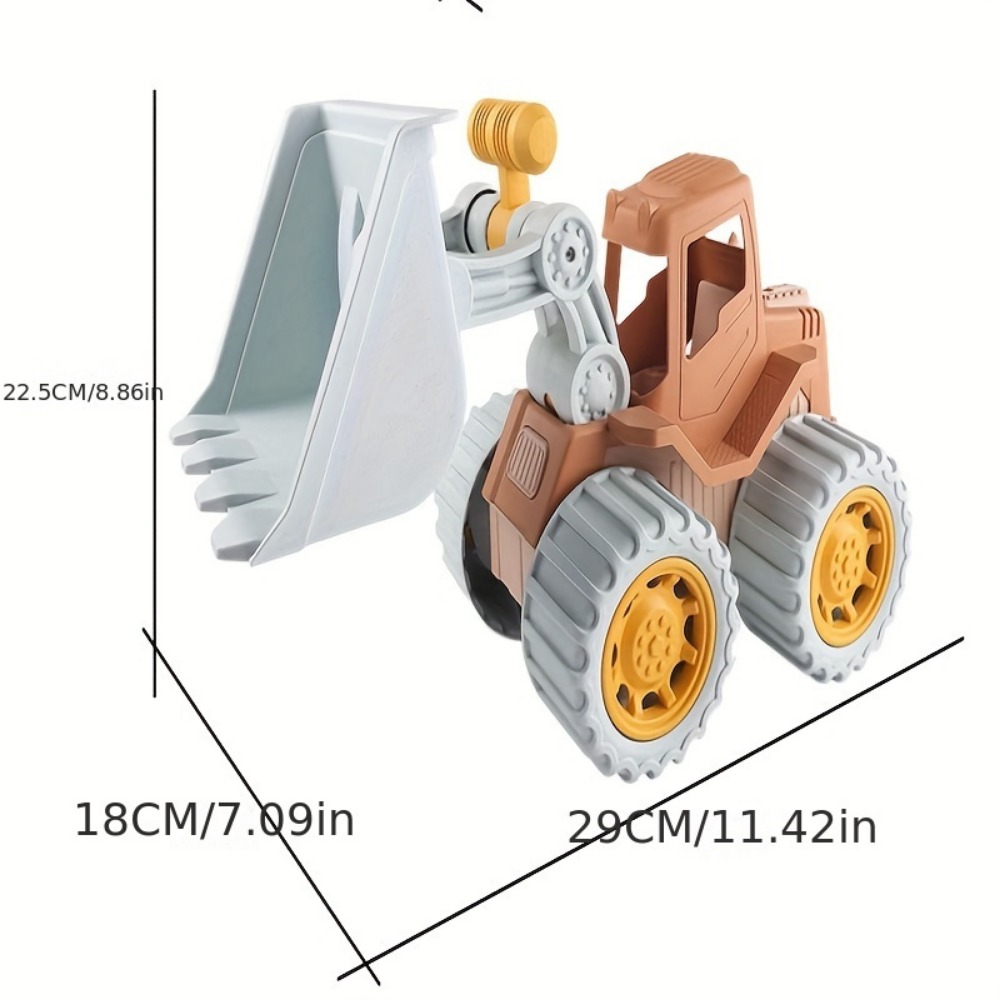Toys Play Sand Construction Cars for Boys, Girls Beach Toys, Dump Tractor with Loader for Toddlers