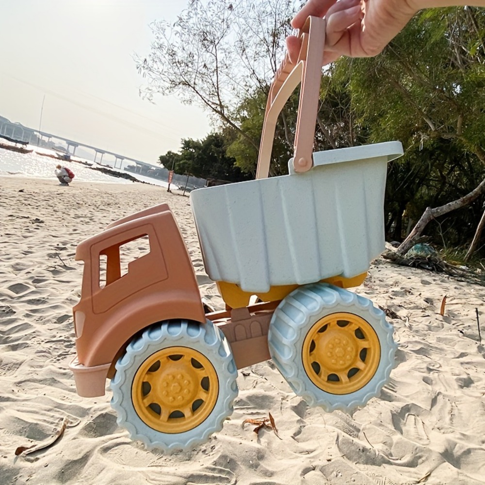 Toys Play Sand Construction Cars for Boys, Girls Beach Toys, Dump Tractor with Loader for Toddlers