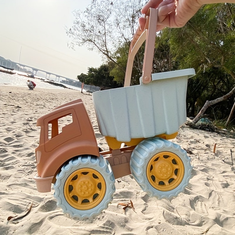 Toys Play Sand Construction Cars for Boys, Girls Beach Toys, Dump Tractor with Loader for Toddlers