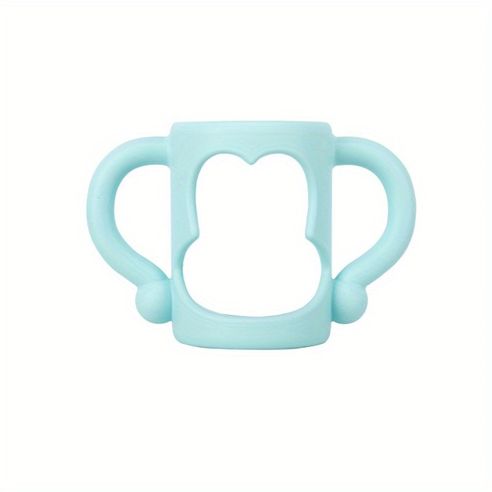 Food Grade Silicone Baby Bottle Handles, Easy Grip Sippy Cup Handle for Wide-Neck Bottles