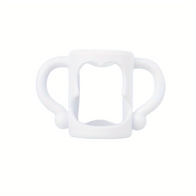 Food Grade Silicone Baby Bottle Handles, Easy Grip Sippy Cup Handle for Wide-Neck Bottles
