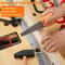 Kids Toys Repair Tools Set for Boy, Safe Plastic Maintenance Tools, Pretend Play Toy with Hammer, Screwdriver, Tongs