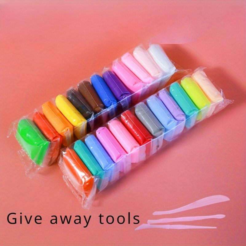 NonToxic Magic Air Dry Clay Set Perfect For Kids Modeling Includes Deluxe Tool Kit And Vibrant Colo 5