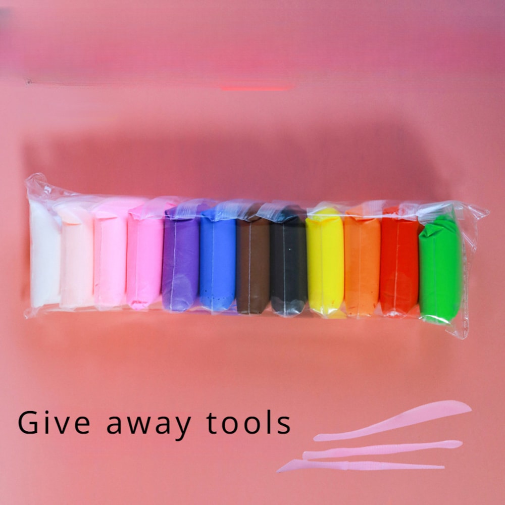 NonToxic Magic Air Dry Clay Set Perfect For Kids Modeling Includes Deluxe Tool Kit And Vibrant Colo 6