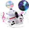 Dancing Dalmatian Dog with Ball, Colorful Flashing Lights, Spinning Toy for Small Babies & Toddlers
