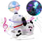 Dancing Dalmatian Dog with Ball, Colorful Flashing Lights, Spinning Toy for Small Babies & Toddlers