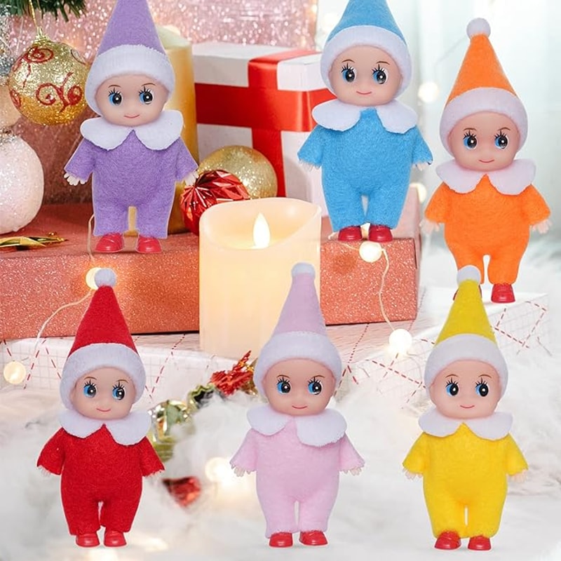 Christmas Baby Elf Doll Colorful Baby Boy Girl Little Elf Dolls Xmas Decorations And Kids Toys Id 0