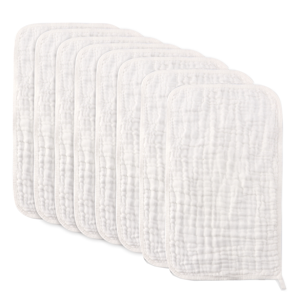 Soft Large Muslin Burp Cloths Extra Absorbent Hand Washcloths For Newborn Registry Boys Girls Milk 2