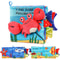 Crinkle Cloth Book, Baby Soft Books Toys, Marine Animal Tails for Infant, Interactive Stroller Soft Toys, Early
