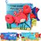 Crinkle Cloth Book, Baby Soft Books Toys, Marine Animal Tails for Infant, Interactive Stroller Soft Toys, Early