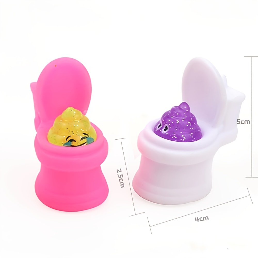Laugh Out Loud with Squeeze Toilet Poop TPR Soft Kawaii Mochi Fidget Stress Relief Toy for Kids